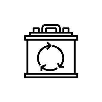 Battery type: absorbant glass mat (AGN) icon