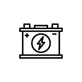 Battery type: gel cell (dry cell) icon