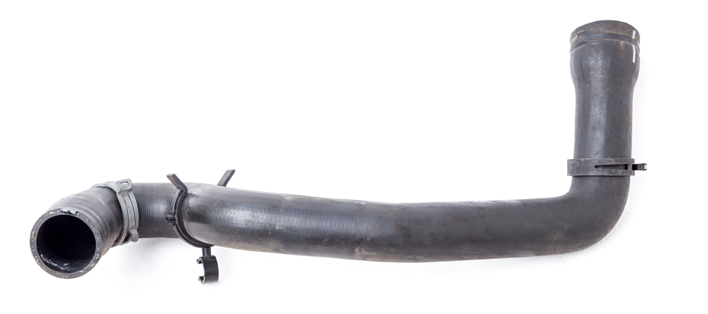 Radiator hose on white background