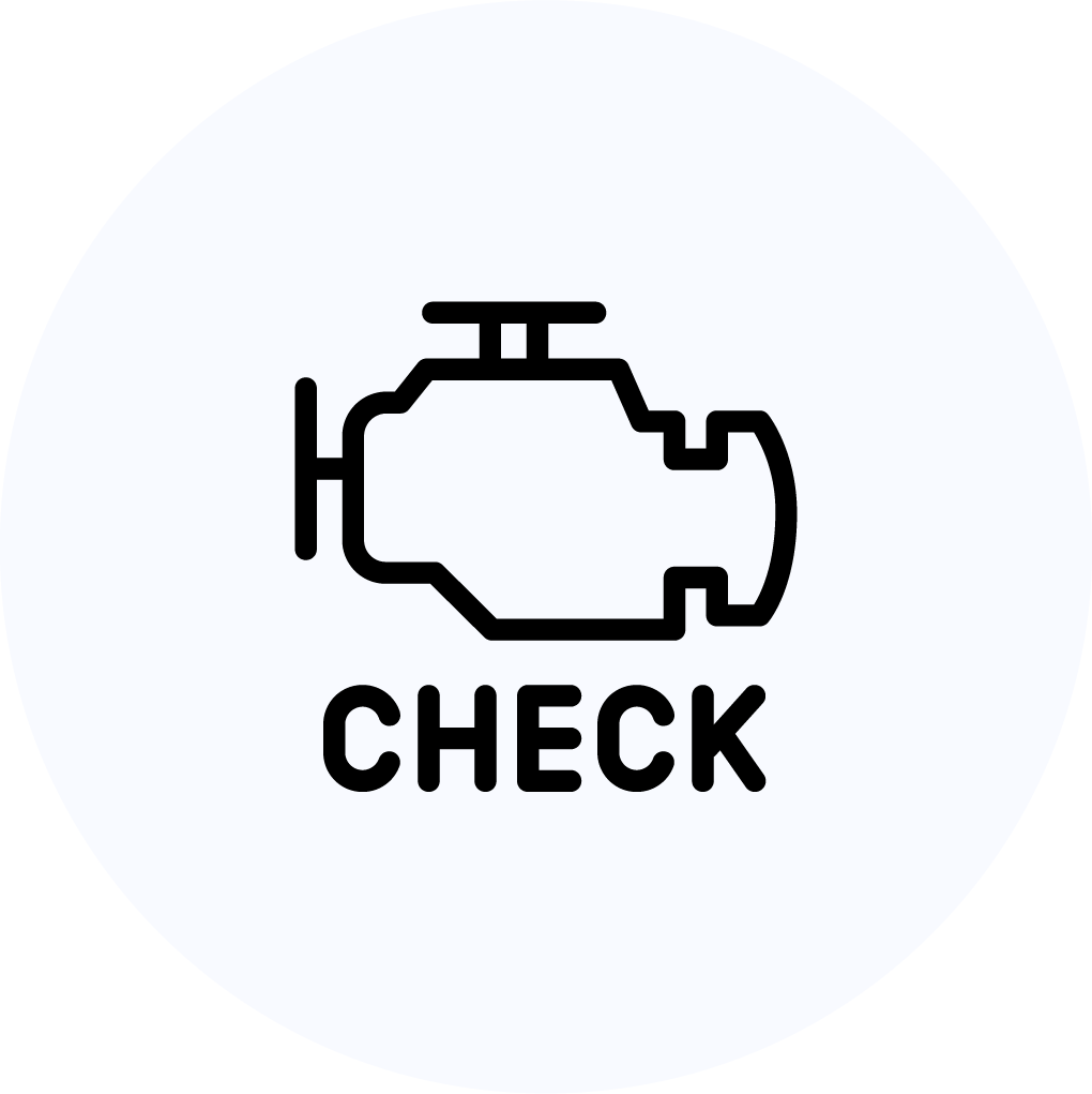 Check engine light is on icon